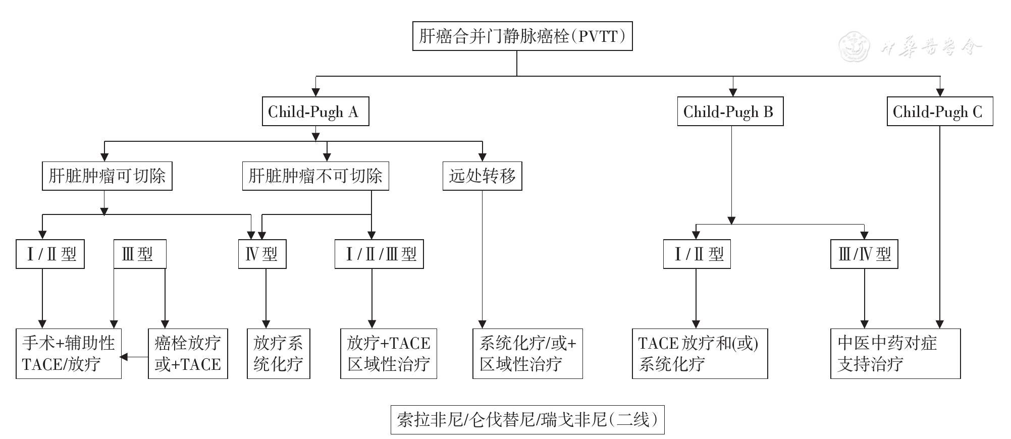 肝细胞癌合并门静脉癌栓多学科诊治中国专家共识(2018年版)